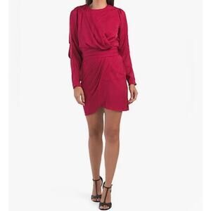 Ronny Kobo Shanaya Dress in Red Size Large